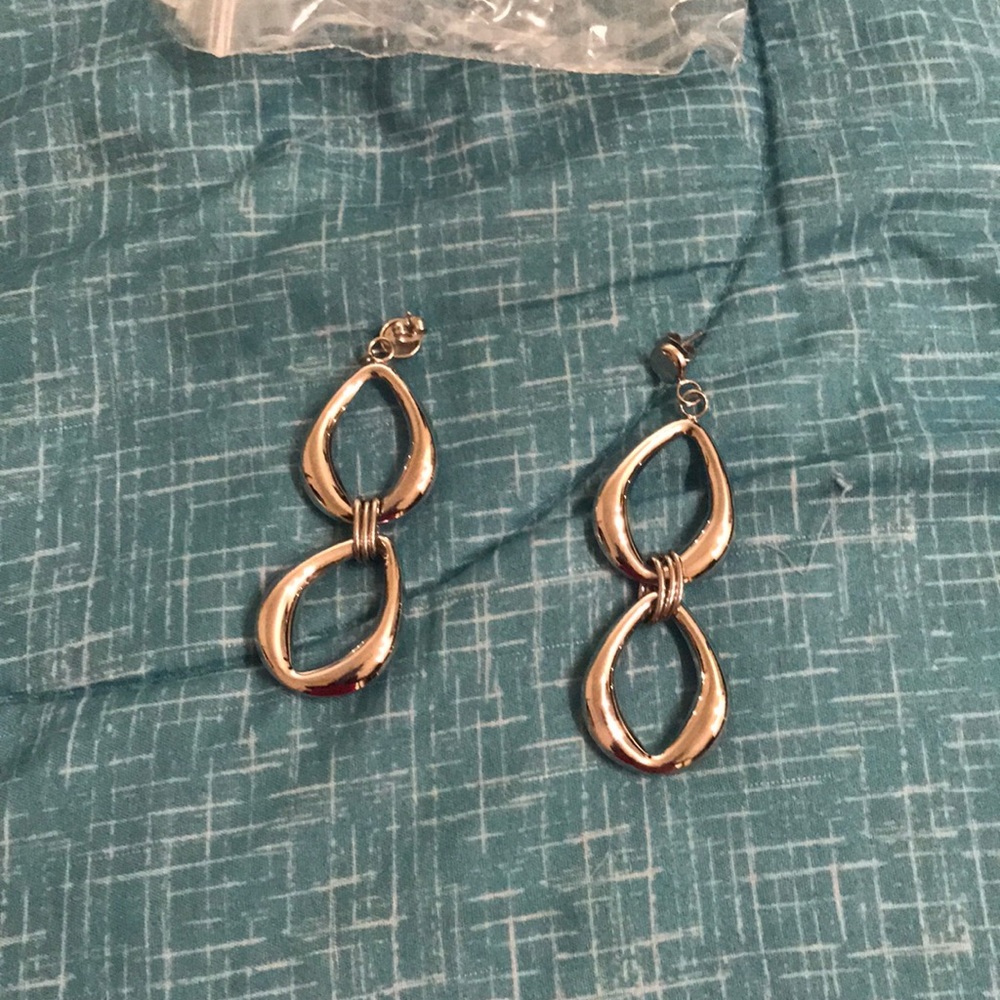 Sterling silver post drop earrings